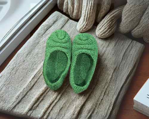 Handmade Crochet Dark-Brown Socks - Image 2