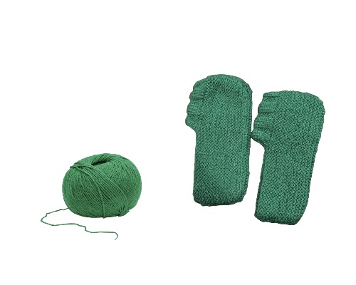 Handmade Crochet Green Socks - Image 3