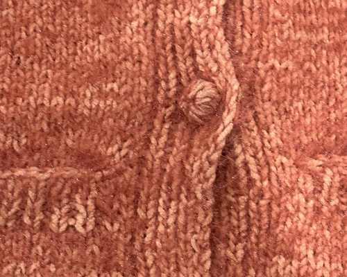 Tea Pink Hand-Knitted Crochet Cardigan for Women - Image 2