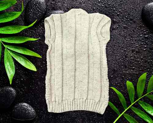 Handmade Knitted Sleeveless Sweater Vest for Men - Image 2